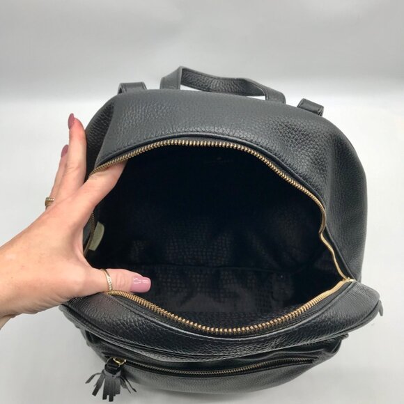 Kate Spade Black Pebbled Leather Chester Street Aveline Backpack main image 7